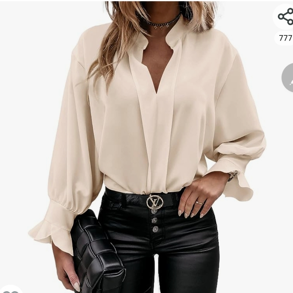 Women’s long sleeve blouse white